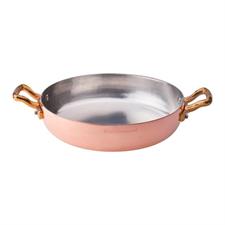 TEGLIA RAME MARTELLATO STAGNATO 28CM