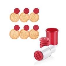 TIMBRO TAGLIABISCOTTI NATALE 6 DECORI 5CM