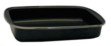 TORTIERA RETTANGOLARE BLACK ANTIADERENTE IND. 30