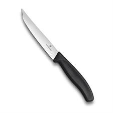 COLTELLO BISTECCA LISCIO MANICO NERO