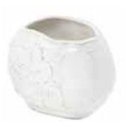 PORTASPAZZOLINI BICCHIERE BAGNO ROMANTICA BIANCO