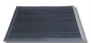 ZERBINO GOMMA MILLEPUNTE NERO 40X70