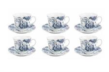 SET 6 TAZZA CAFFE' C/P INGLESE