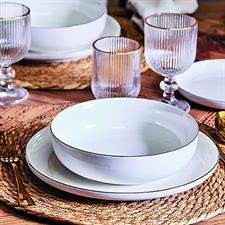 SERVIZIO TAVOLA 12PZ EDGE FILO ORO 4+4+4