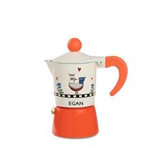 CAFFETTIERA COCORICO' 2TZ ARANCIO