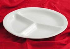PIATTO TRIS NAPOLI BIANCO PORCELLANA 30CM