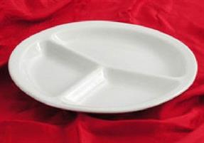 PIATTO TRIS NAPOLI BIANCO PORCELLANA 30CM