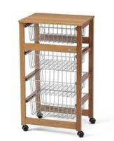 CARRELLO CUCINA ATTREZZATO GINGERONE 46X34XH83CM