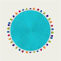 TOVAGLIETTA SOTTOPIATTO AZZURRA 38CM