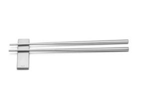 COPPIA BACCHETTE CINESI INOX LUCIDE SUSHI KYOTO