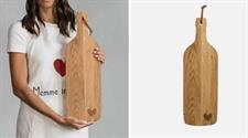TAGLIERE LEGNO SIMPLE BOTTIGLIA CUORE 50X16
