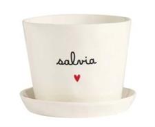 VASO PORCELLANA SD SALVIA CUORE 15CM H12