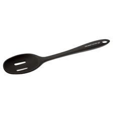 CUCCHIAIONE FORATO SILICONE NERO 29CM