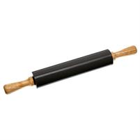 MATTARELLO LEGNO E SILICONE NERO 44CM