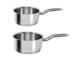 SET 2 CASSERUOLA 1MANICO MUSA INOX INDUZ. 12/14