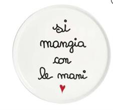 PIATTO PIZZA SD 31,5CM SI MANGIA CON LE MANI
