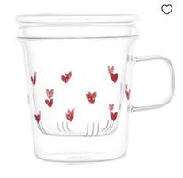 TISANIERA SD TAPPEZZERIA CUORI ROSSO