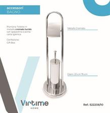 PIANTANA BAGNO + PORTAROTOLO E SPAZZOLINO
