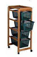 CARRELLO PORTAVERDURE LEGNO PA297