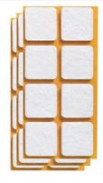 SET 8 FELTRINI BIANCHI QUADRI 2.5CM