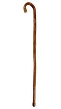 BASTONE LEGNO MANICO CURVO PUNTALE GOMMA H89CM
