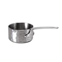 CASSERUOLA 1M C/BECCO ALU-INOX MARTELLATO 5CM