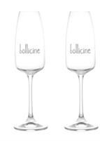 SET 2 CALICE FLUTE SD 29CL BOLLICINE
