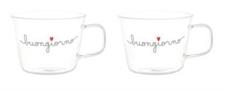 SET 2 TAZZA SD BUONGIORNO CUORE ROSSO 480ML