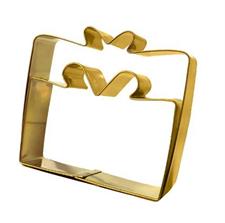 SET 2 TAGLIABISCOTTI NATALE INOX DORATO
