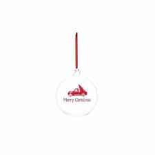PALLINA 12CM MERRY CHRISTMAS ROSSO