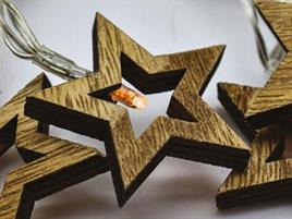 STELLINE LEGNO H5CM LUCE CALDA