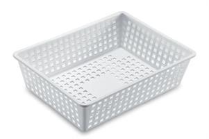 BACINELLA FRIGORIFERO FORATA 50X34XH11 BIANCA