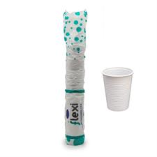 CONF.100 BICCHIERI NO BIO PP BIANCHI ACQUA 200ML