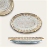 VASSOIO OVALE MELAMINA PERLA REACTIVE 30X40X4