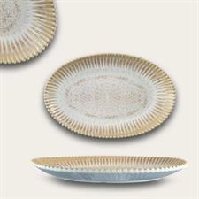 VASSOIO OVALE MELAMINA PERLA REACTIVE 22X30X3.5