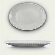 VASSOIO OVALE MELAMINA PERLA 30X22X3.5 58441