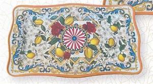 VASSOIO RETTANGOLARE MELAMINA SICILY 30X21