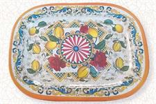 VASSOIO RETTANGOLARE FONDO MELAMINA SICILY 42X31