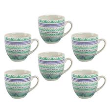 SET 6 TAZZA CAFFE' SENZA PIATTO ZAIRA