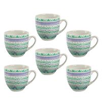 SET 6 TAZZA CAFFE' SENZA PIATTO ZAIRA