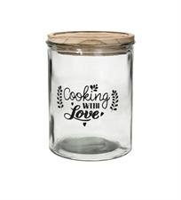 BARATTOLO VETRO DOLCE CASA H18 COOKING WITH LOVE