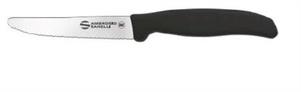 COLTELLO TAVOLA LAMA 11CM SEGHETTATA NERO