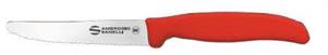 COLTELLO TAVOLA LAMA 11CM SEGHETTATA ROSSO