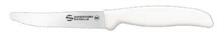 COLTELLO TAVOLA LAMA 11CM SEGHETTATA BIANCO