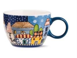 TAZZA COLAZIONE PAESE MIO BLU 460ML