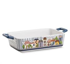 PIROFILA RETTANGOLARE PAESE MIO 24,5X13CM BLU