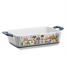 PIROFILA RETTANGOLARE PAESE MIO 24,5X13CM BLU