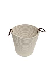 CESTINO CORDA BIANCO 25CM H26CM