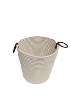 CESTINO CORDA BIANCO 25CM H26CM