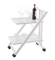 CARRELLO VIVANDE SIMPATY BIANCO 64X45XH79